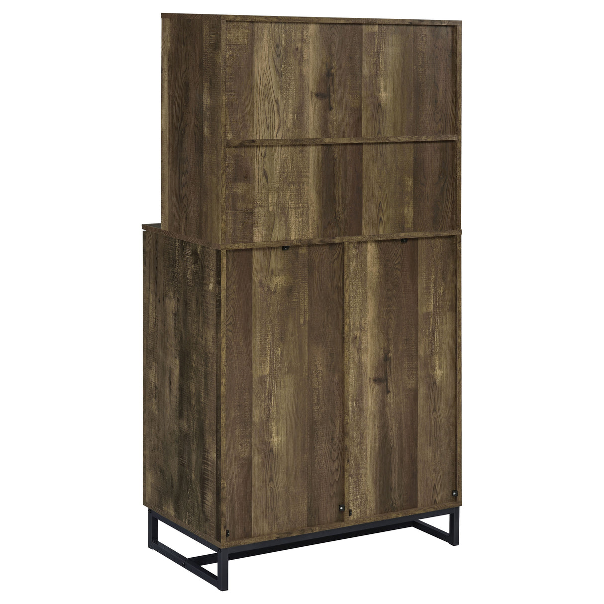 Mendoza 2-Door Wine Cabinet, Rustic Oak