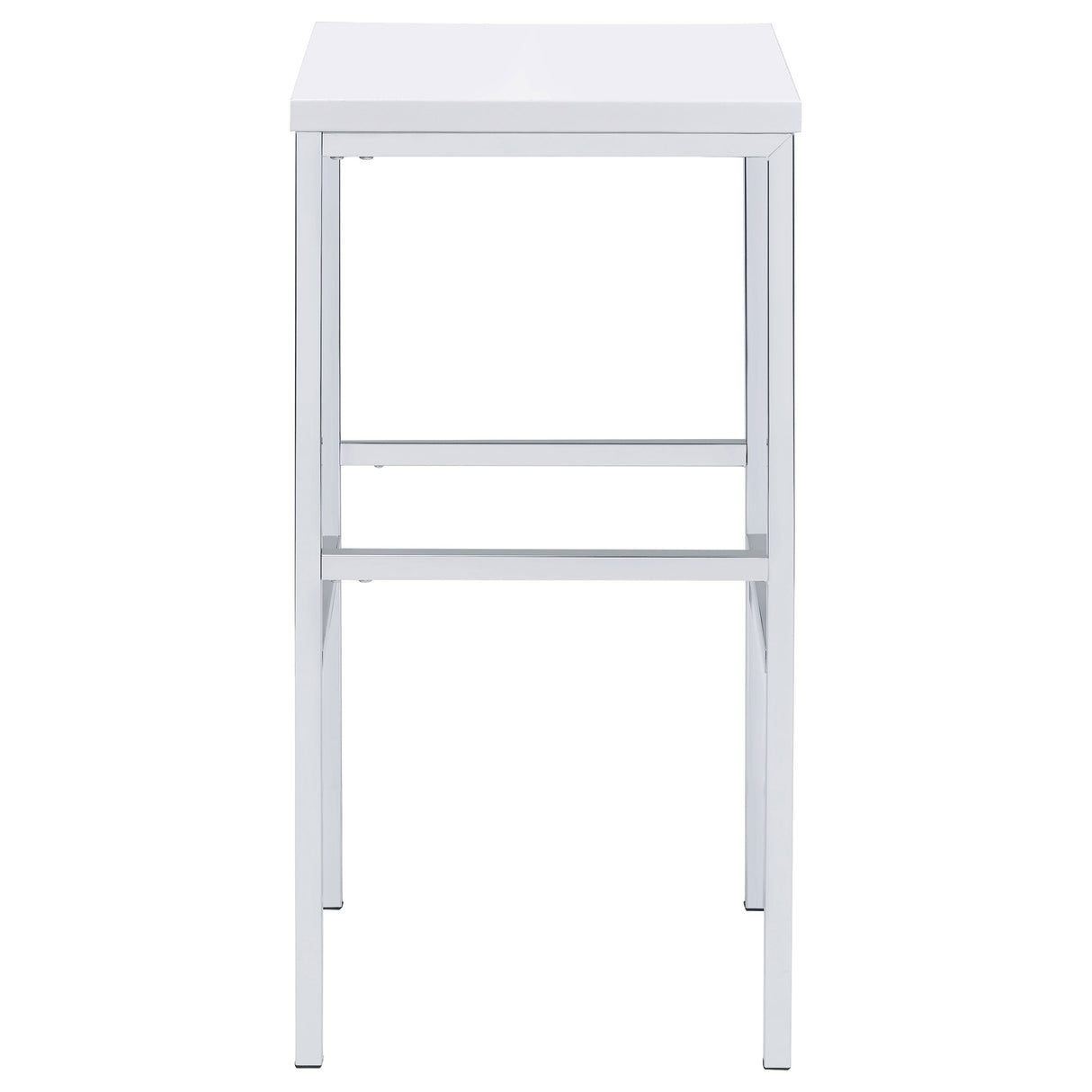 Natividad 5-Piece Pub Height Bar Table Set - White High Gloss