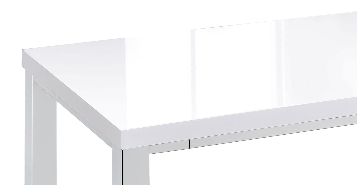 Natividad 5-Piece Pub Height Bar Table Set - White High Gloss