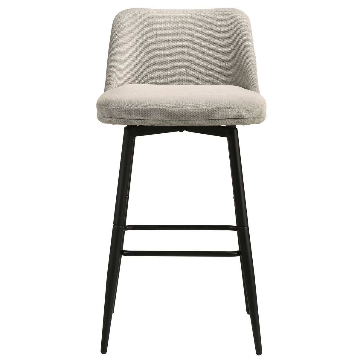 Mellor Slate Brown Fabric Swivel Bar Chair, Set of 2