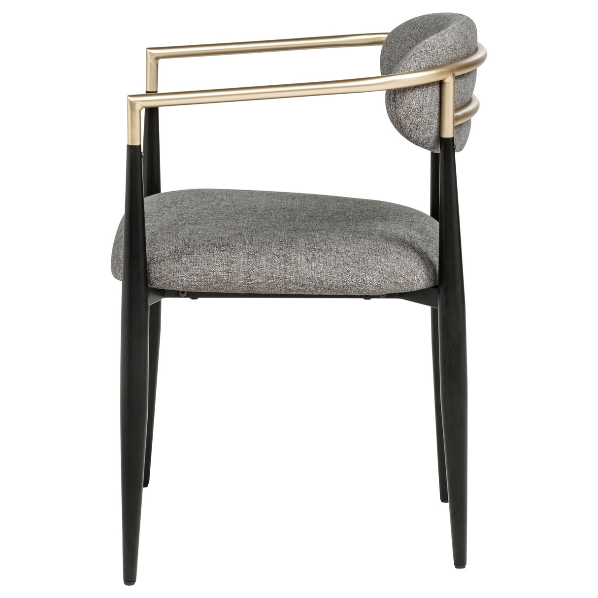 Bradbury Grey Fabric Dining Arm Chair Set of 2