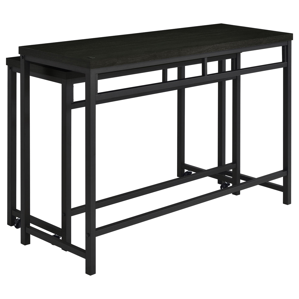 Hawes 4-Piece Counter Height Table Set in Dark Charcoal
