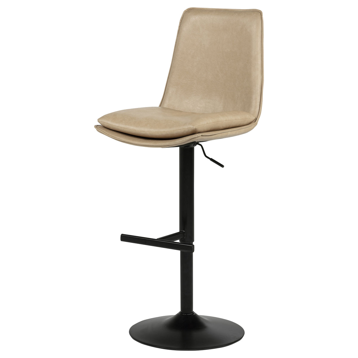 Eldridge Faux Leather Adjustable Bar Stool - Tan