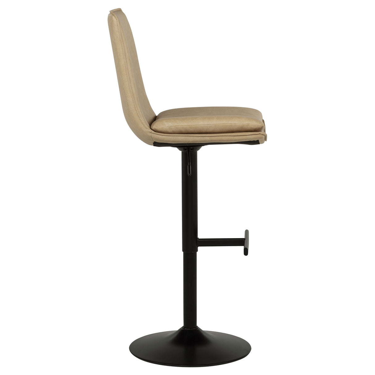 Eldridge Faux Leather Adjustable Bar Stool - Tan