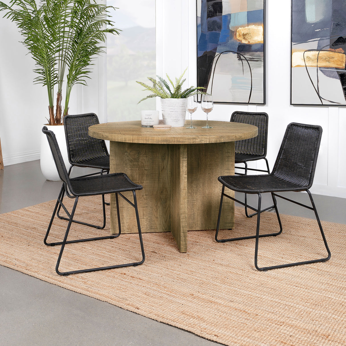 Jamestown Round 47-Inch Dining Table in Mango