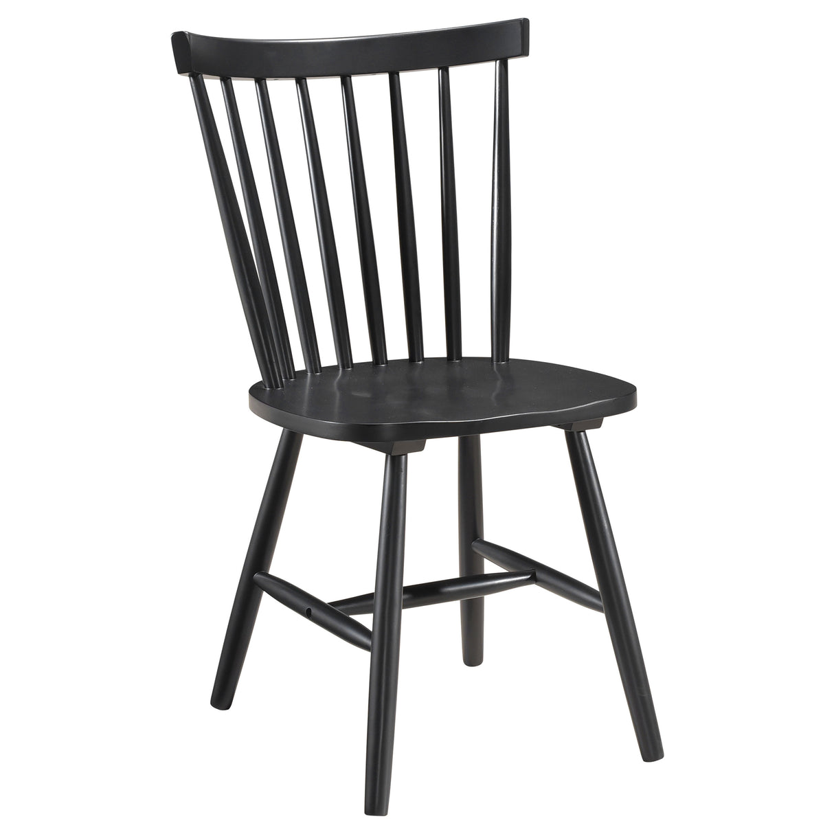 Hollyoak Windsor Wood Dining Side Chair Black Set of 2