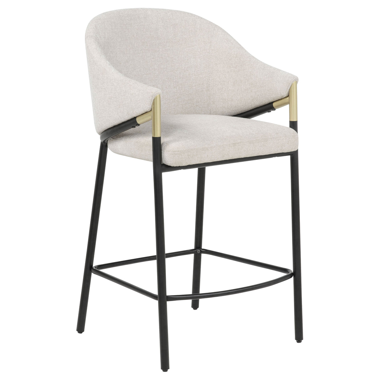 Chadwick Beige Fabric Counter Height Chair (Set of 2)