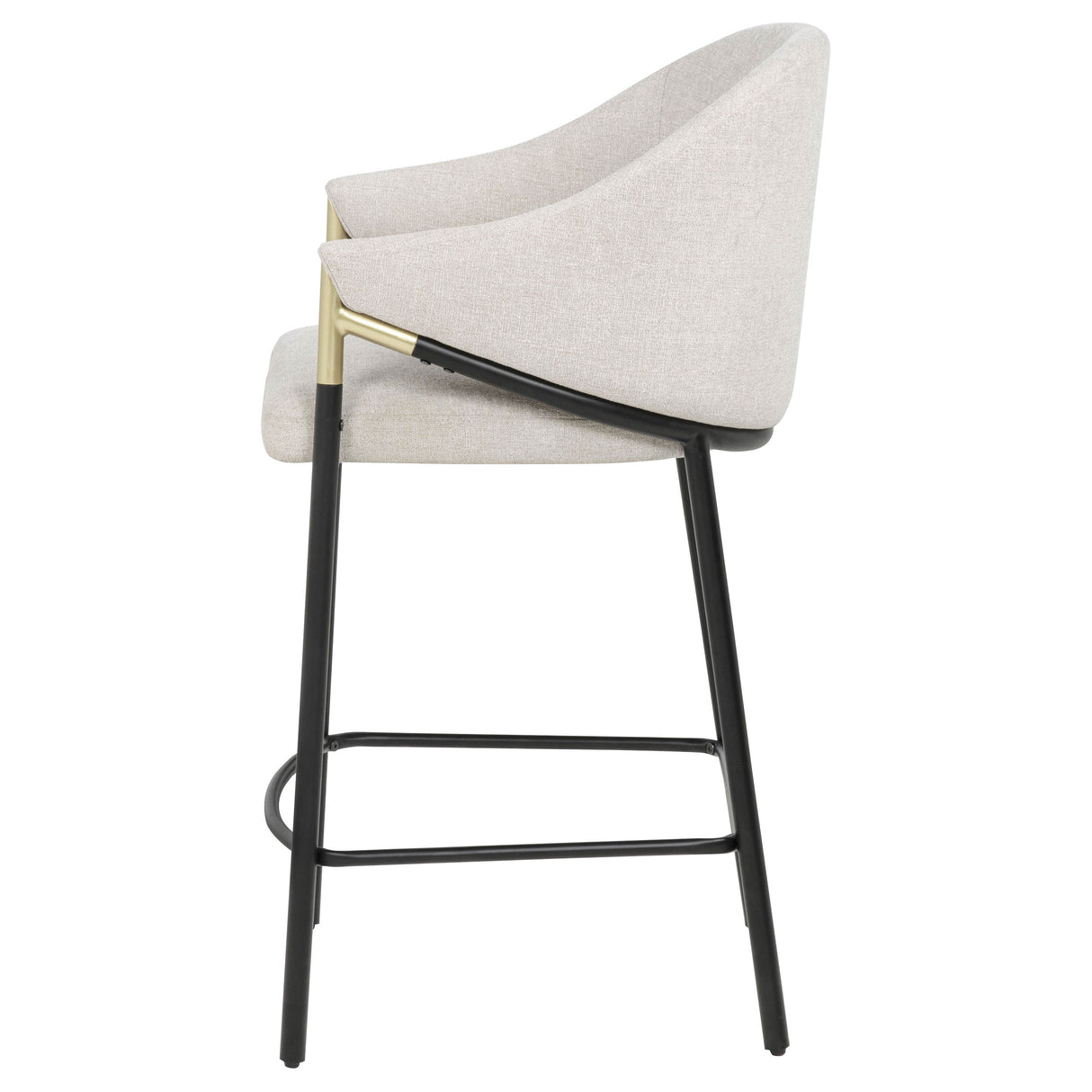 Chadwick Beige Fabric Counter Height Chair (Set of 2)