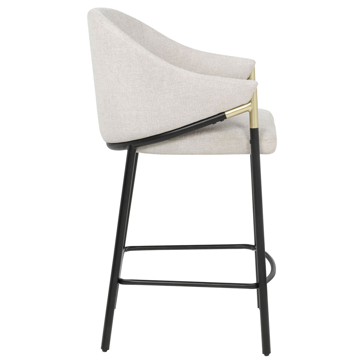 Chadwick Beige Fabric Counter Height Chair (Set of 2)