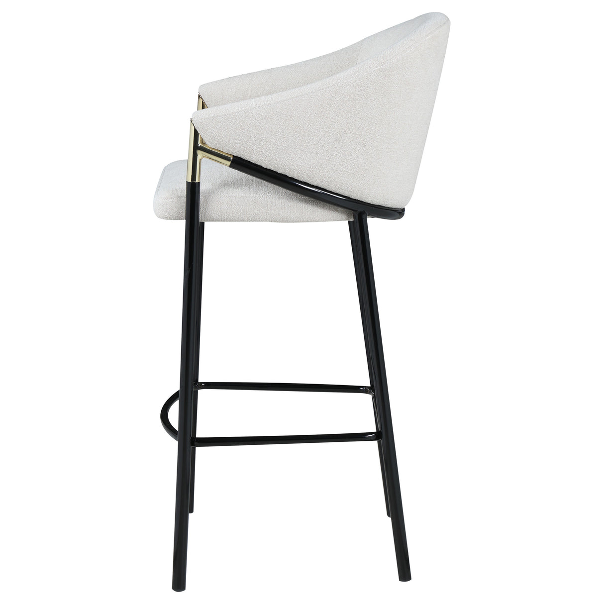 Chadwick Fabric Upholstered Bar Chair Beige, Set of 2