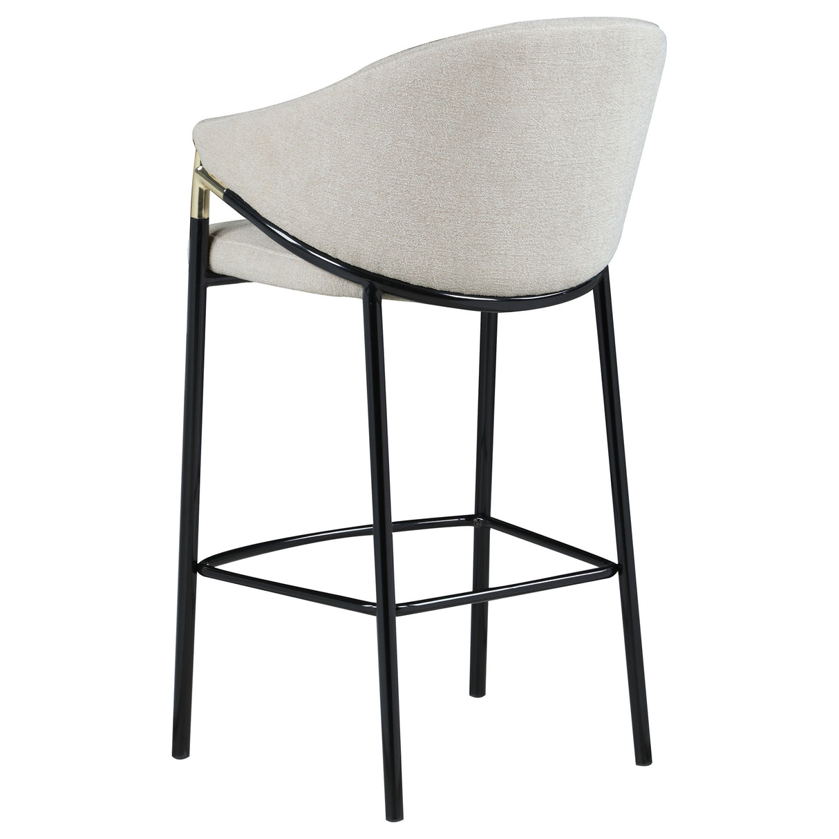 Chadwick Fabric Upholstered Bar Chair Beige, Set of 2