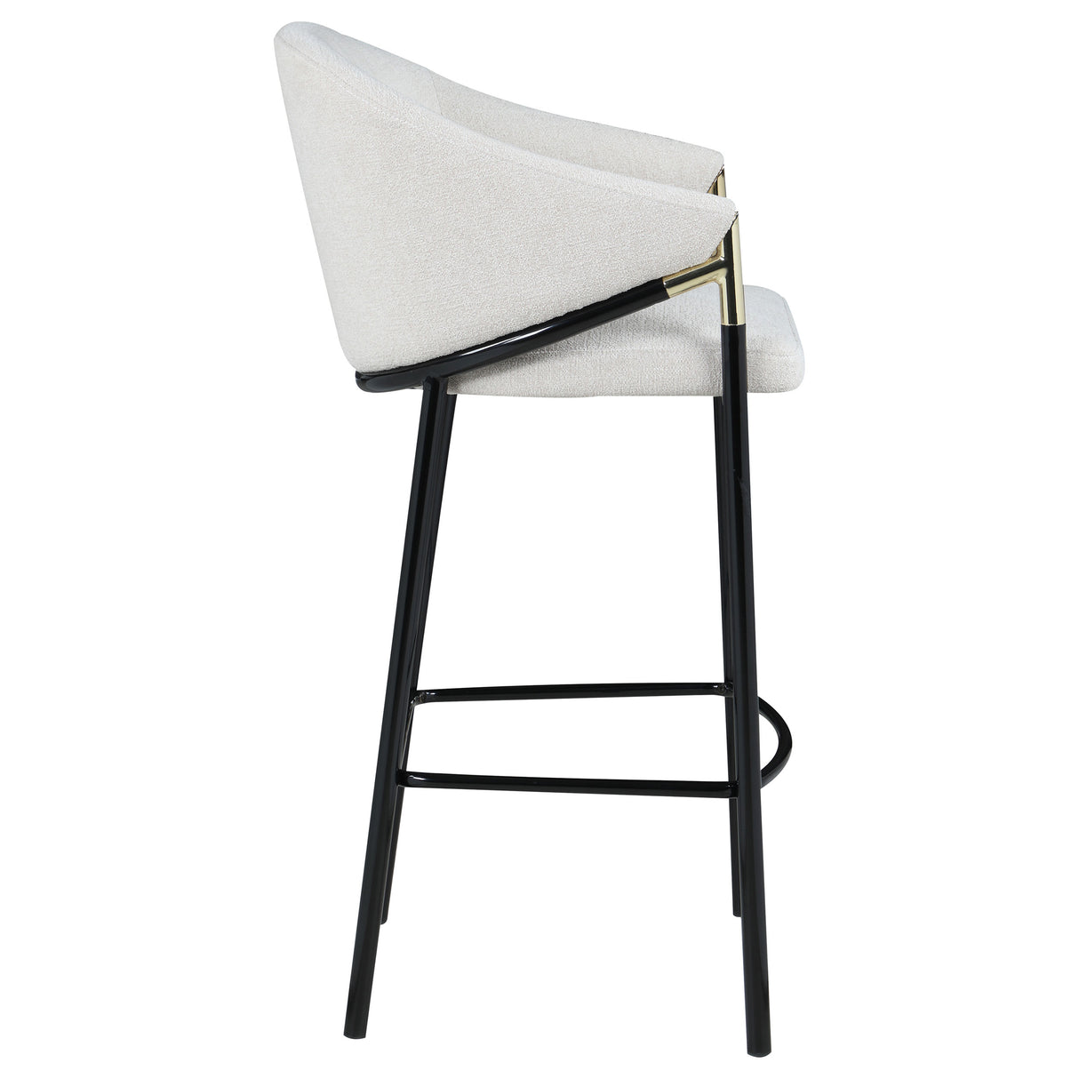 Chadwick Fabric Upholstered Bar Chair Beige, Set of 2