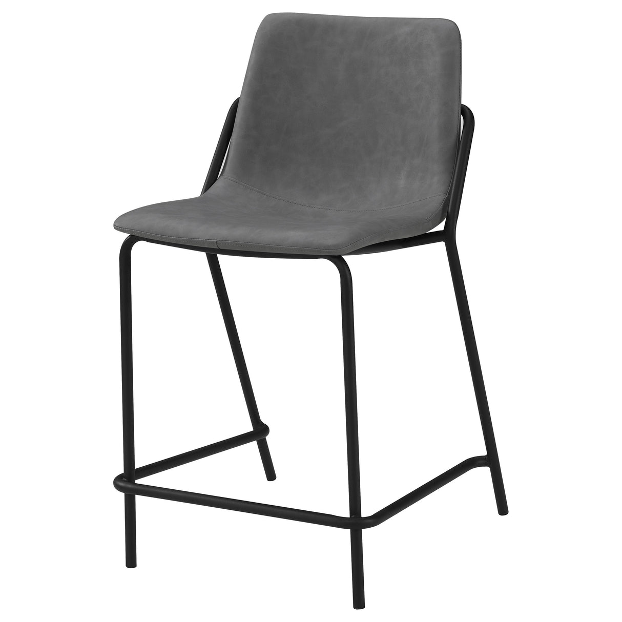 Earnest Upholstered Counter Chair Grey, Set of 2