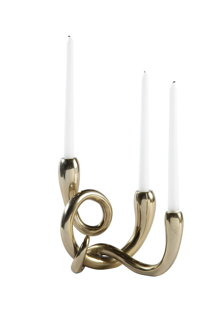 Christi - Candle Holder Set (Set of 2) - Gold