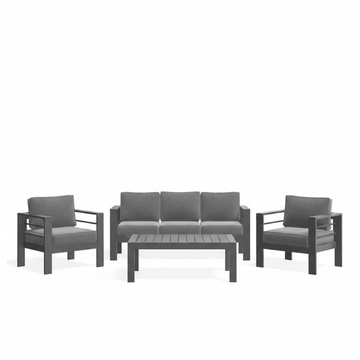 Outdoor Patio Set All-Weather With Thick Cushions