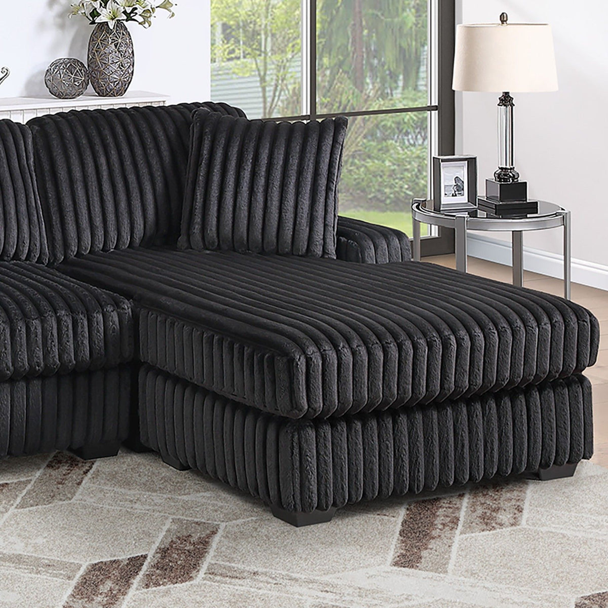 Sectional Sofa Set With Reversible Chaise, Living Room Furniture