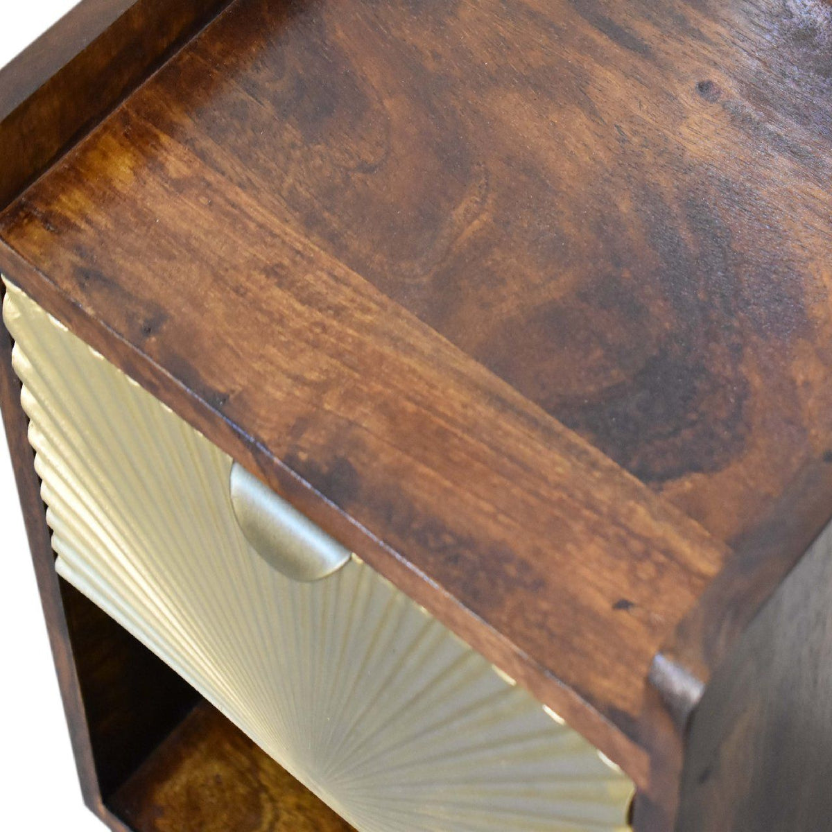 Manila - Mini 1 Drawer Nightstand - Chestnut