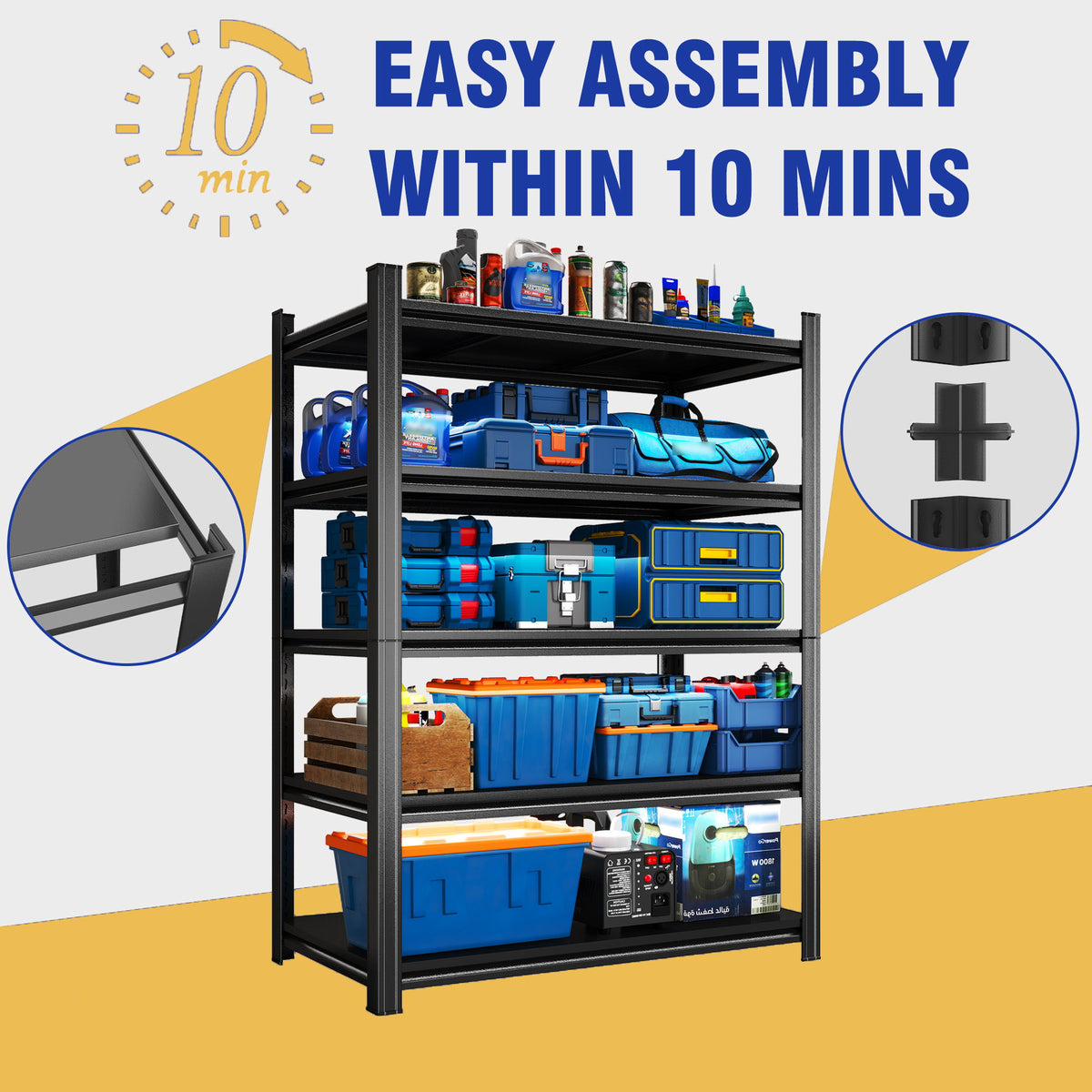Adjustable Height Storage Shelving Units