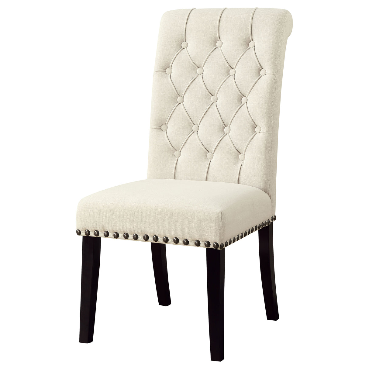 Alana Beige Fabric Upholstered Dining Chair, Set of 2