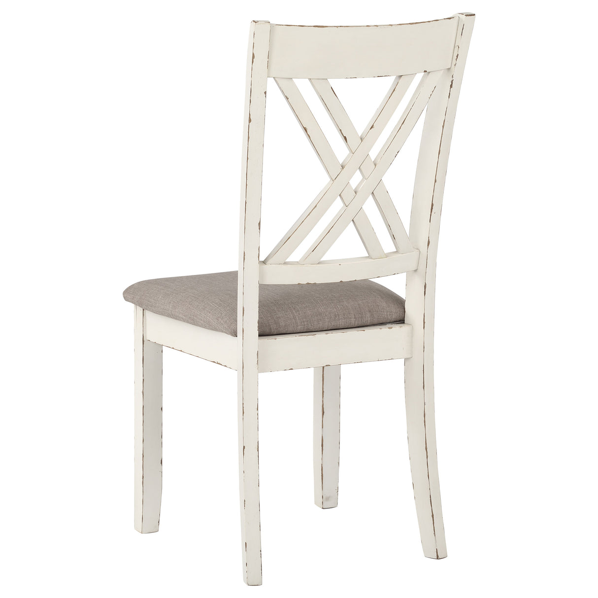 Fortress 7-Piece Rectangular Dining Set Vanilla