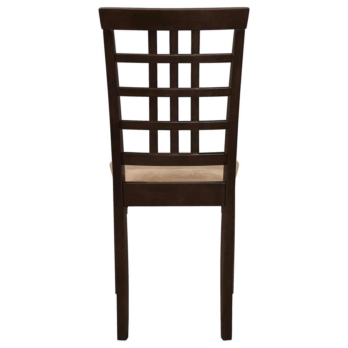 Kelso Lattice Back Dining Side Chair Cappuccino, Set of 2
