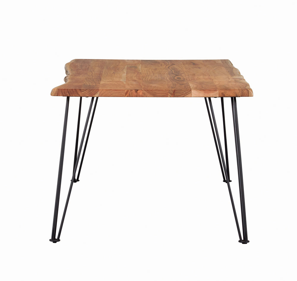 Sherman 71-Inch Live Edge Dining Table Natural Acacia