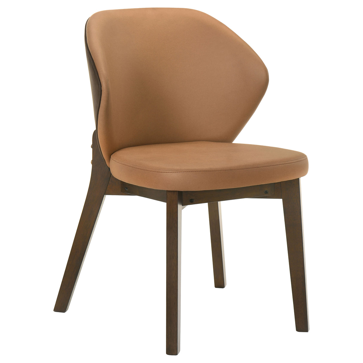 Randolph 5-Piece Dining Set - Sheesham Wood & Brown Fabric