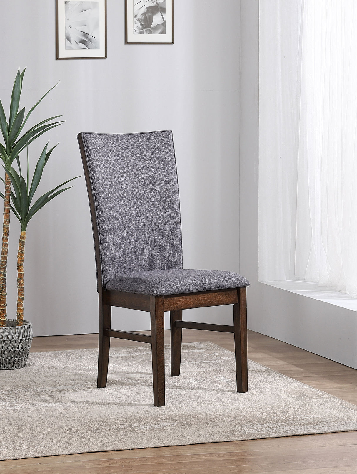 Sherwood Upholstered Dining Side Chair Grey - Set of 2