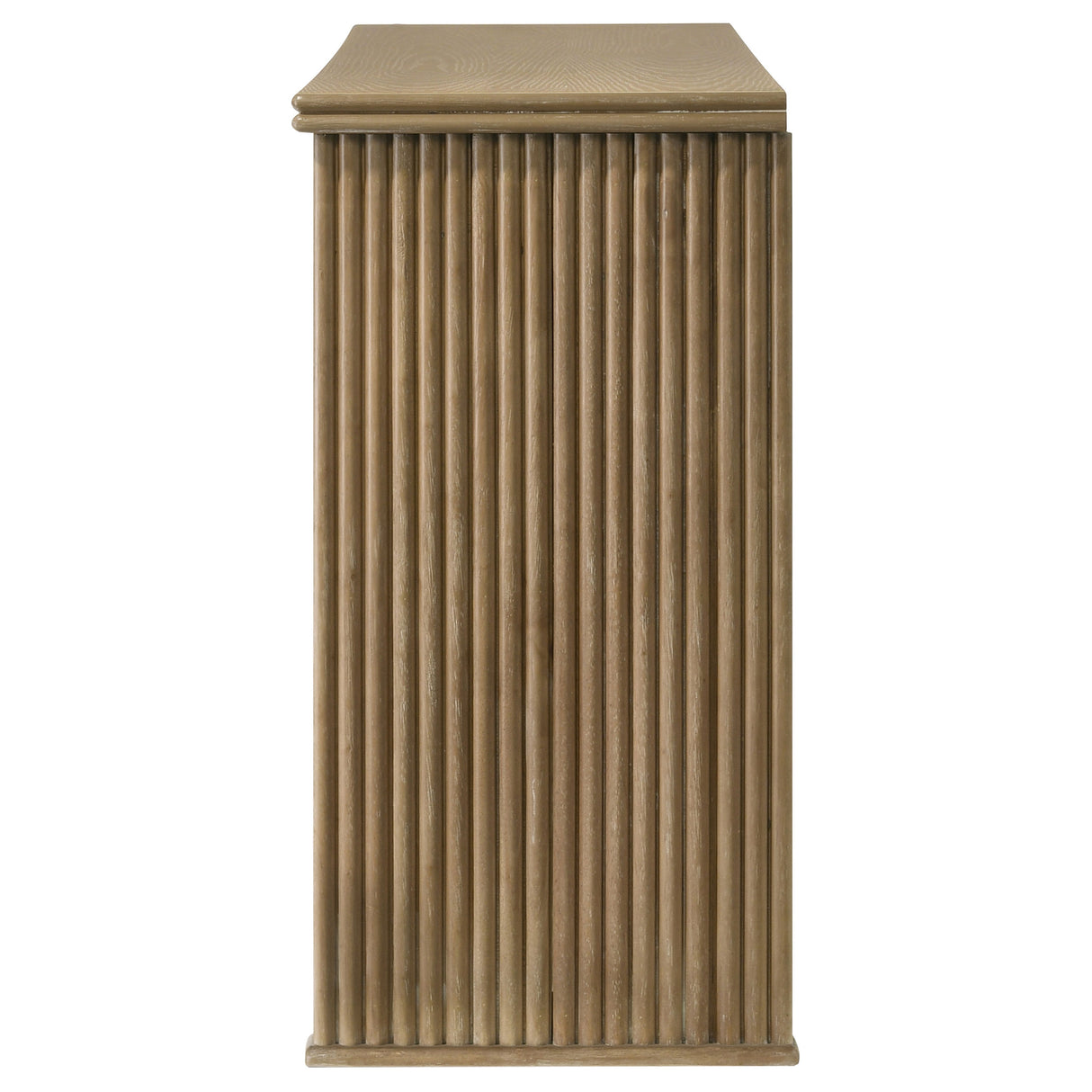 Adina 3-Door 59-Inch Sideboard in Distressed Light Brown