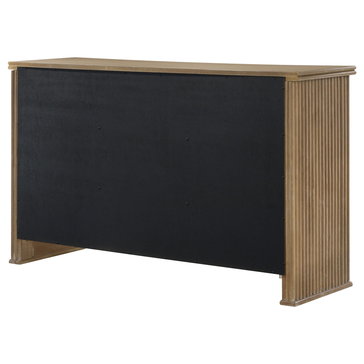 Adina 3-Door 59-Inch Sideboard in Distressed Light Brown