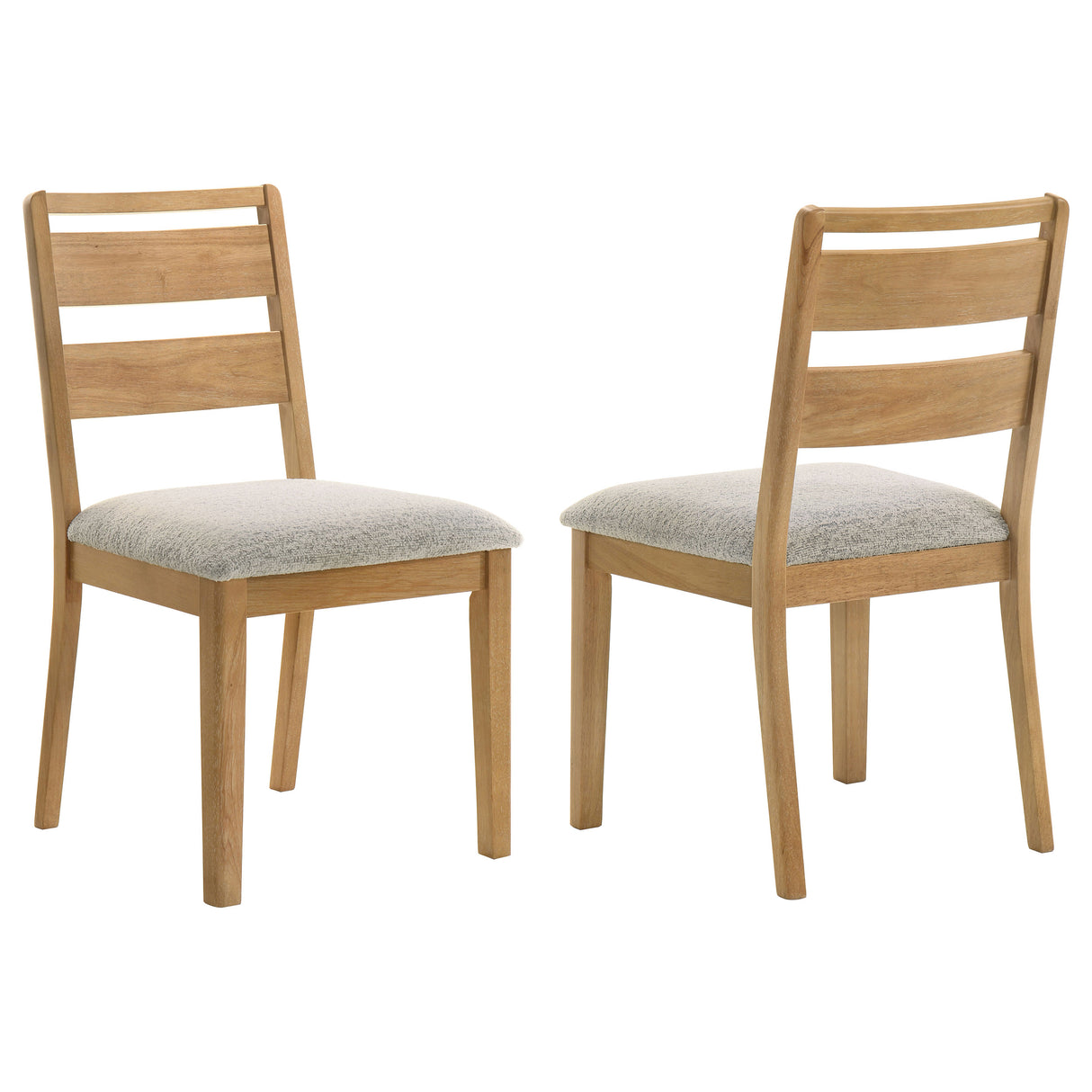 Duncan Ladder Back Dining Side Chair, Washed Oak (Set of 2)