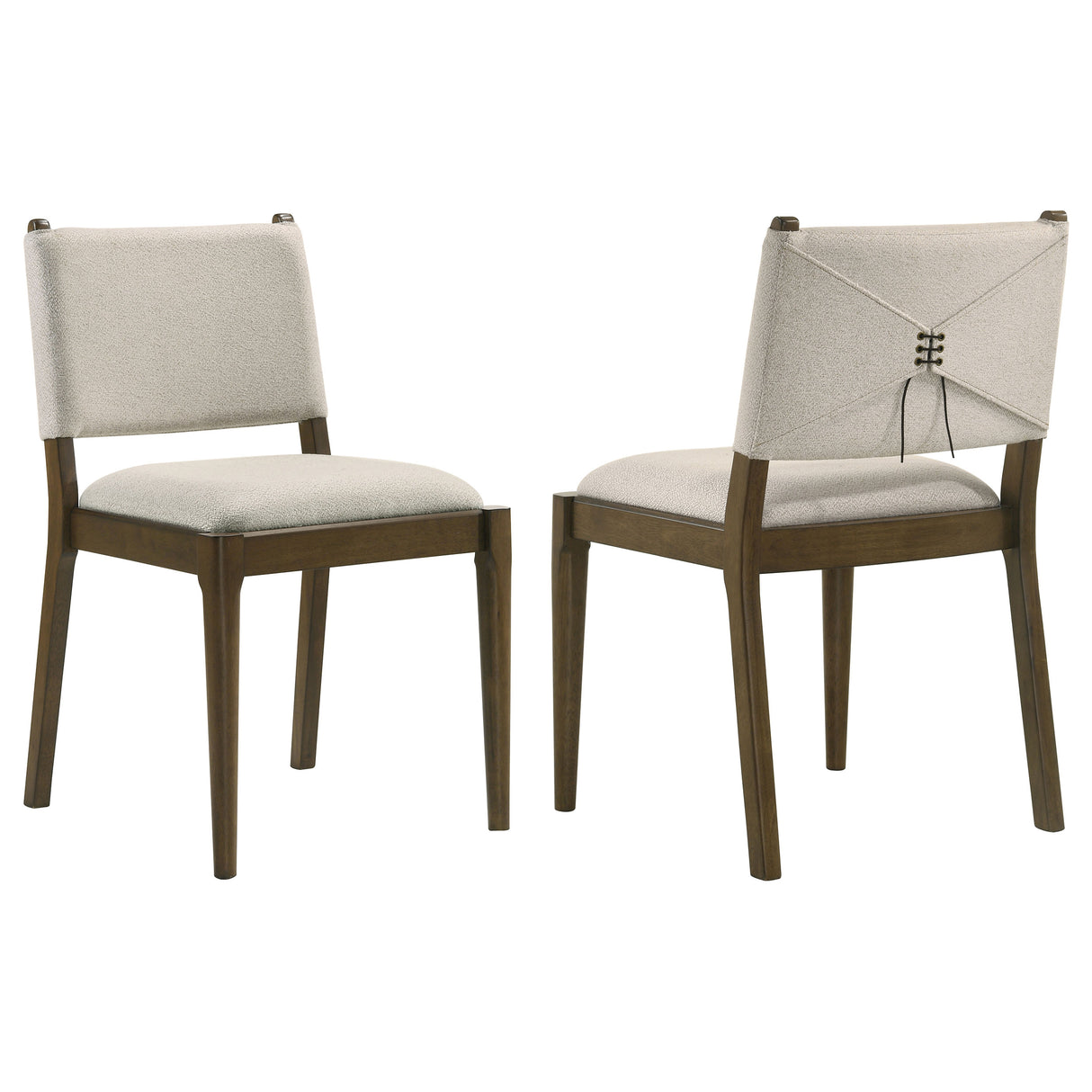 Ottowa Upholstered Dining Side Chair Brown, Set of 2