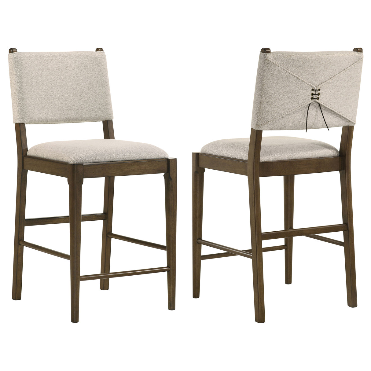 Ottowa Upholstered Counter Side Chair Brown, Set of 2