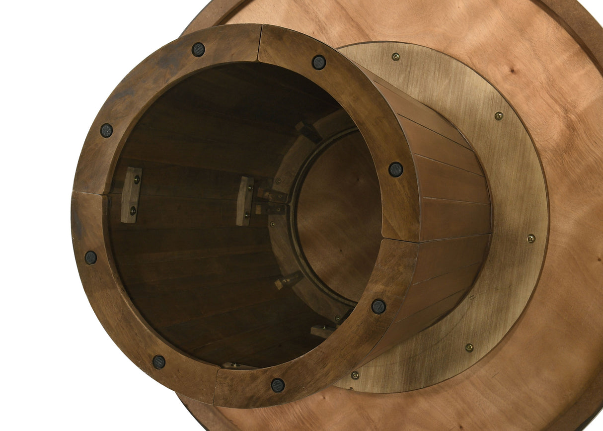 Galindo 52" Round Walnut Veneer Dining Table