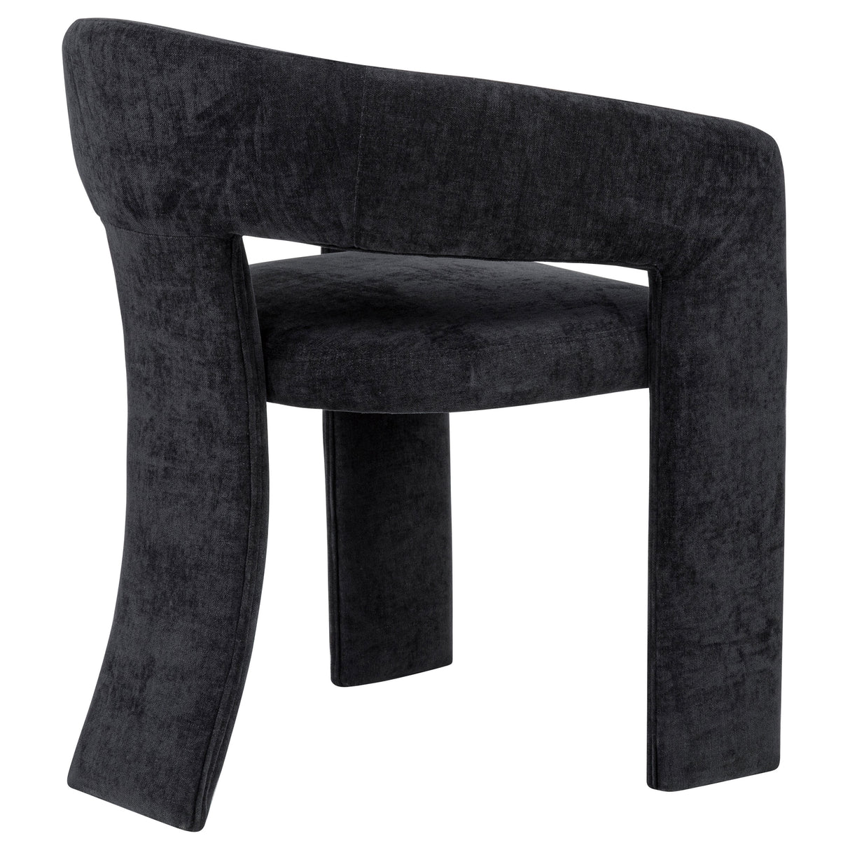 Carlow Upholstered Dining Arm Chair, Black (Set of 2)