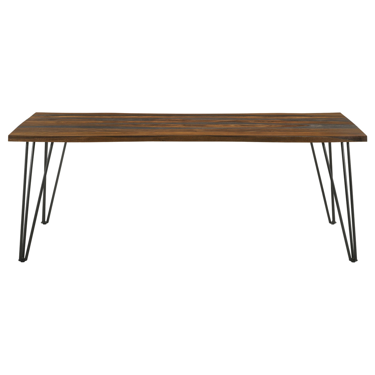 Neve 80-Inch Live Edge Dining Table Grey Sheesham