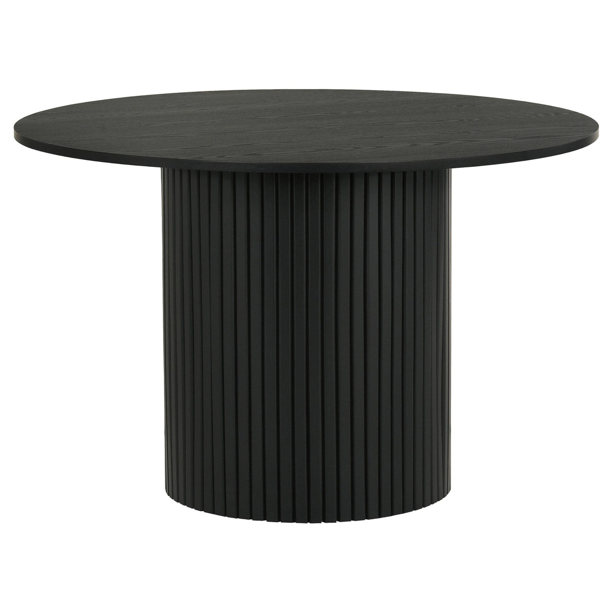 Hamlyn 43-Inch Round Dining Table, Black