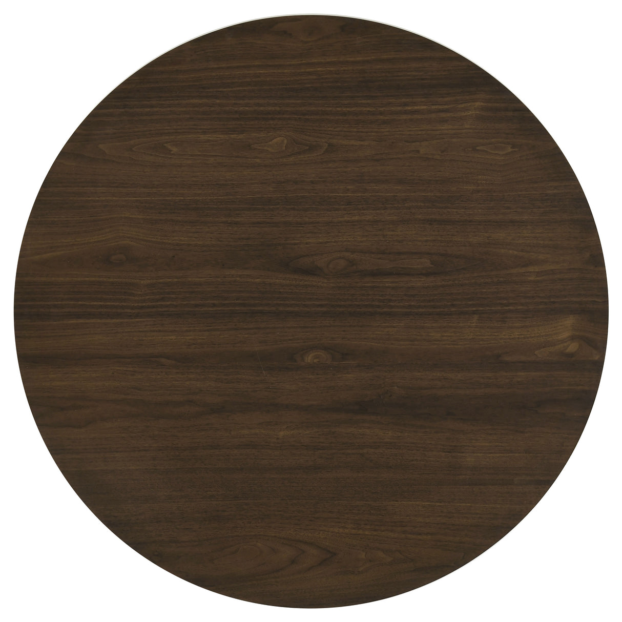 Hamlyn 47" Round Walnut Wood Dining Table with Pedestal Base