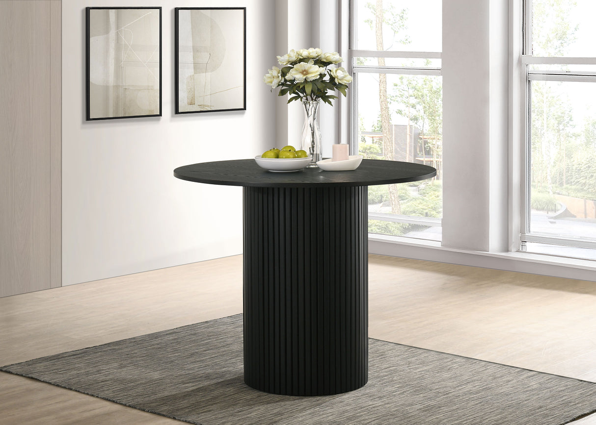 Hamlyn 43-Inch Round Counter Height Dining Table Black