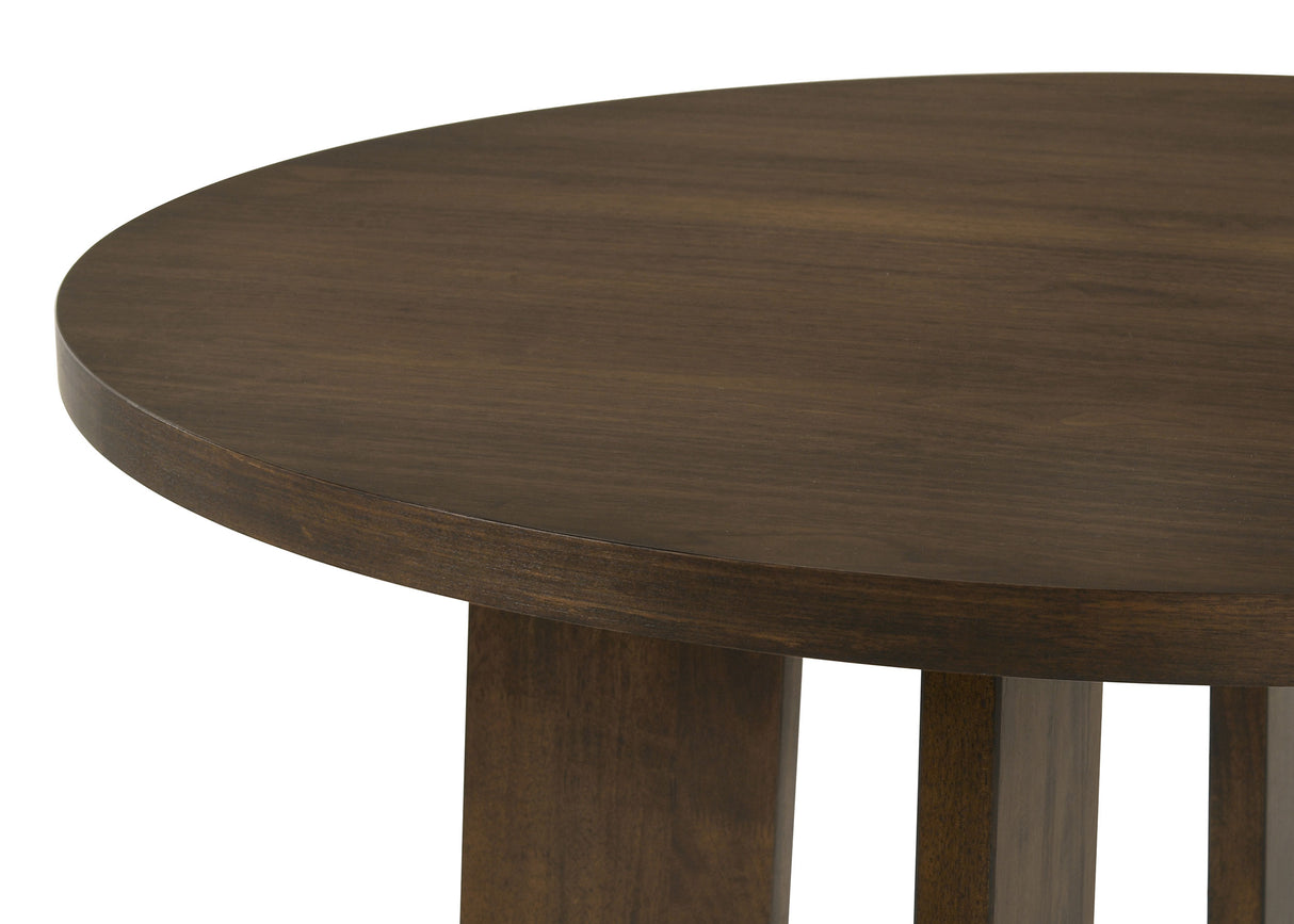 Strouse 5-Piece Dining Set, Walnut and Grey