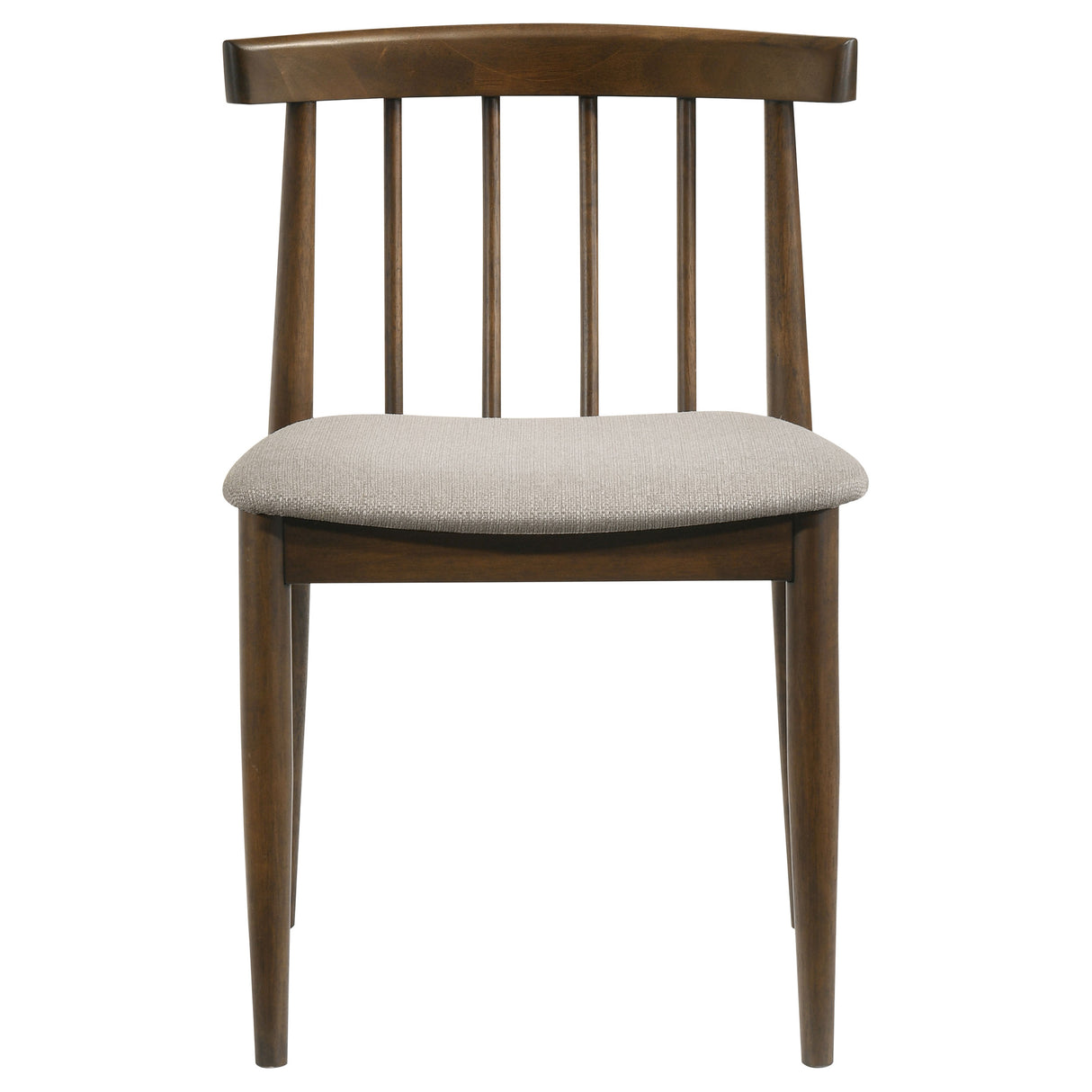Cullen Dining Side Chair Upholstered Seat, Dark Walnut (Set of 2)