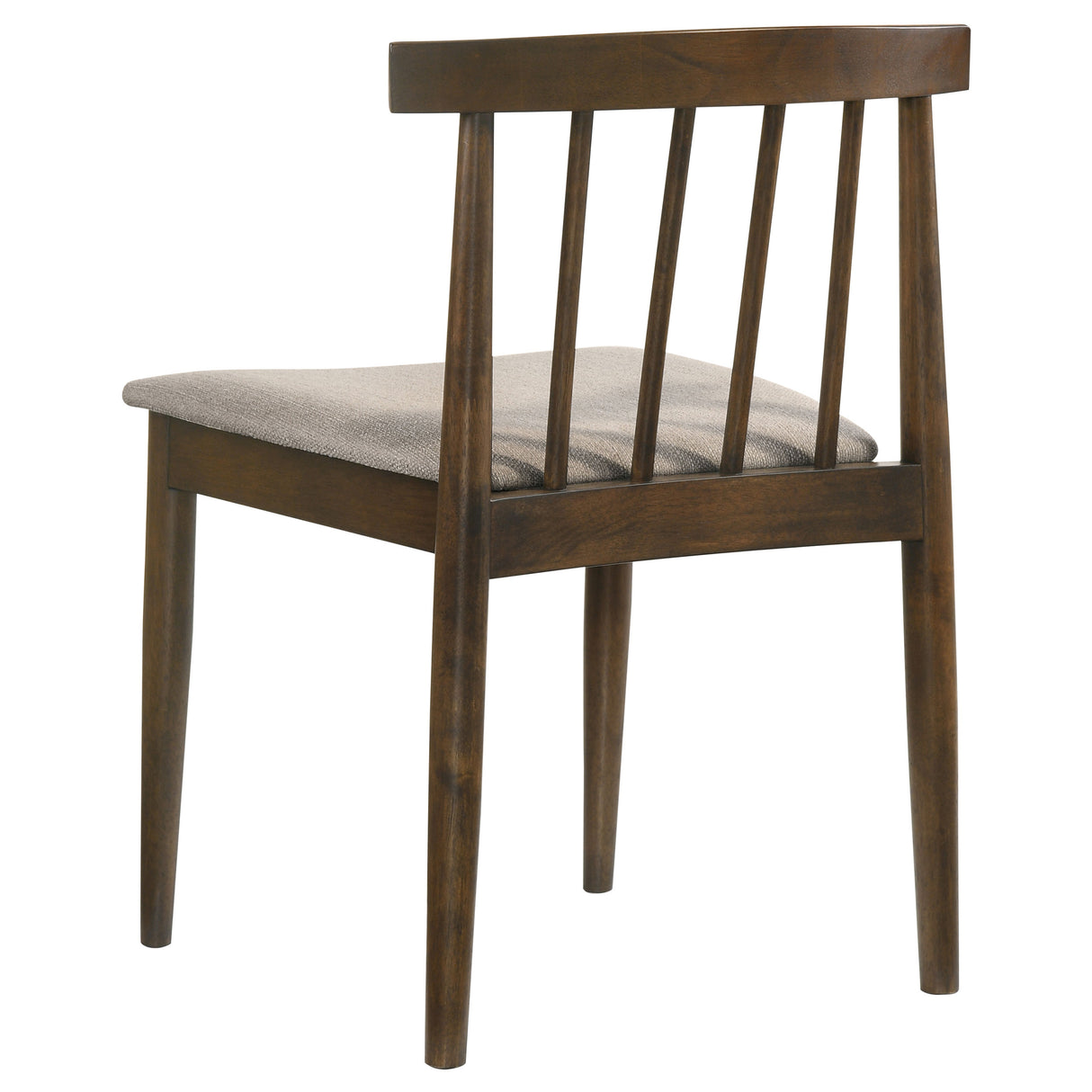 Cullen Dining Side Chair Upholstered Seat, Dark Walnut (Set of 2)