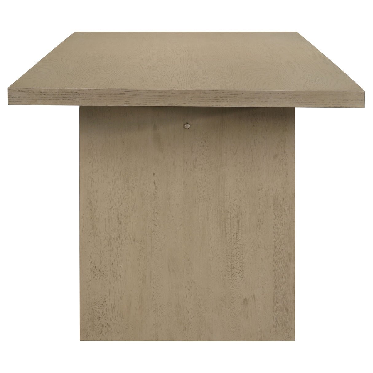 Decker 7-Piece 82-Inch Dining Set, Natural Oak and Cream