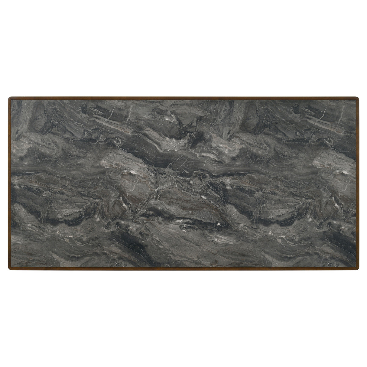 Parry 80" Paladina Stone-Look Dining Table in Dark Walnut