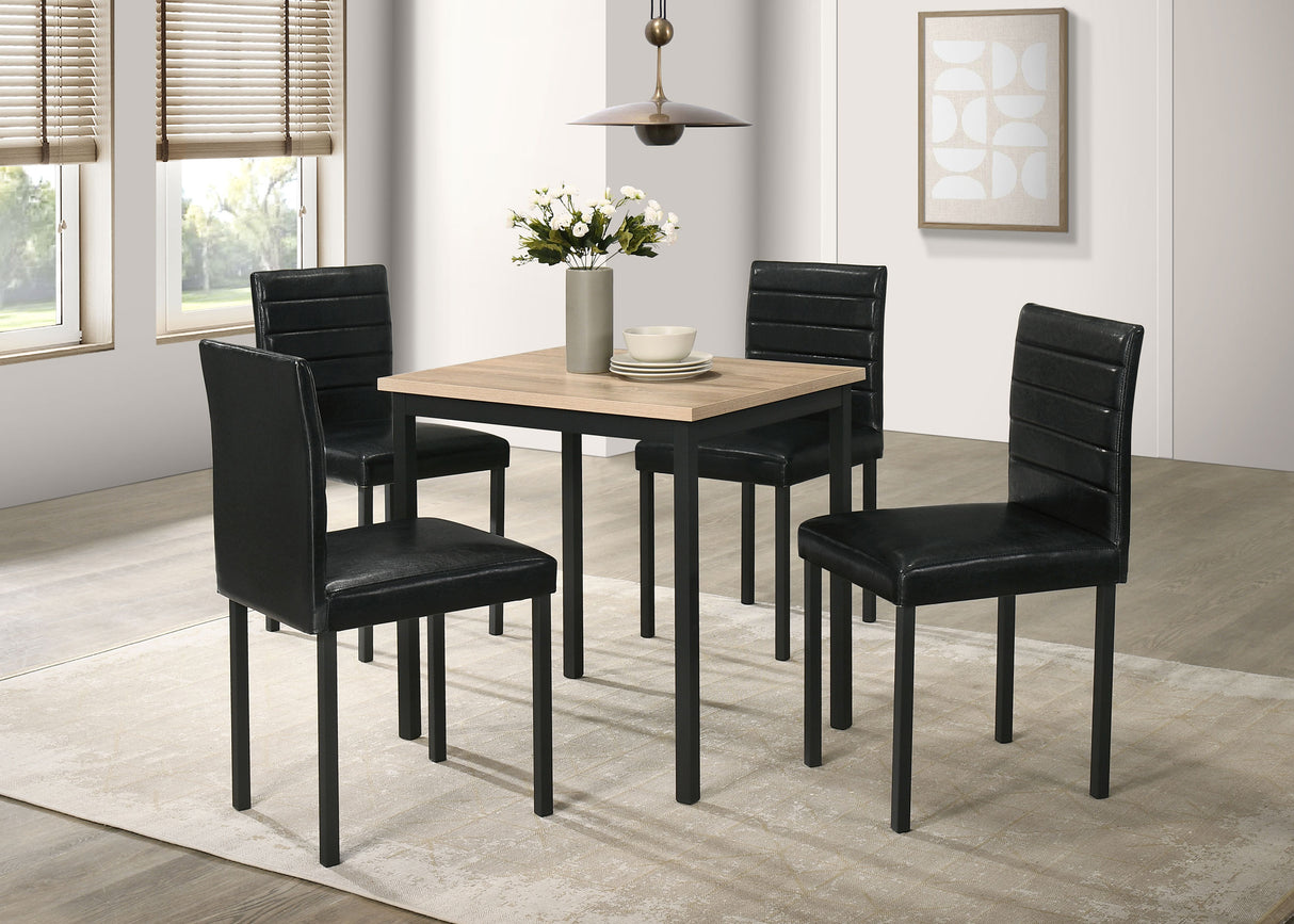 Garza Space Saving Rectangular Dining Table in Greige Oak