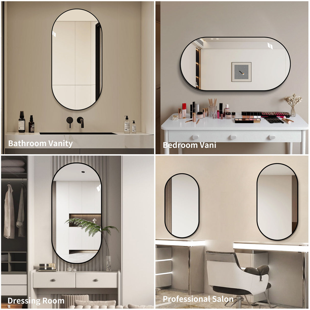Modern Framed Bathroom Vanity Mirror