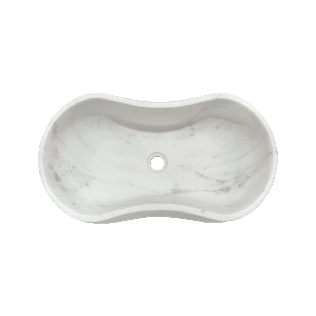 Bathroom Vessel Sink With Wavy Design