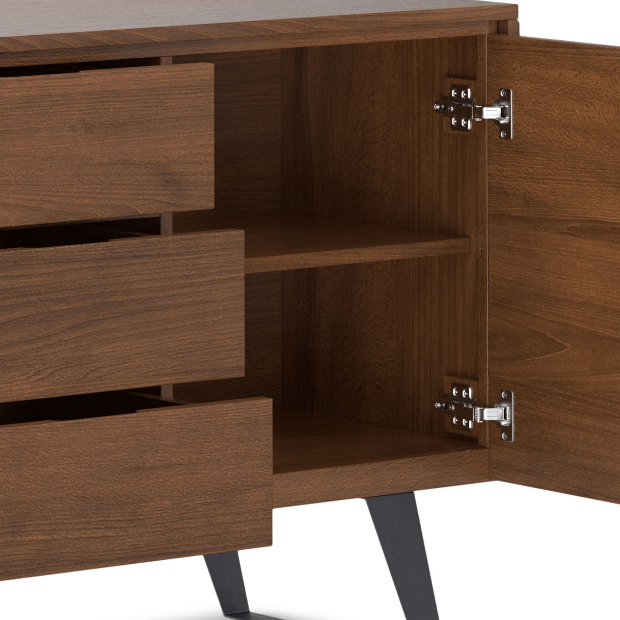 Sideboard Buffet Dining Cabinet Industrial Wood Storage 60x30in