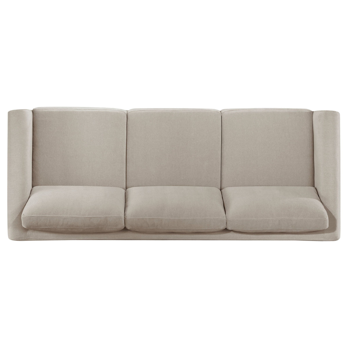 Fisher - Upholstered Panel Arm Sofa - Taupe