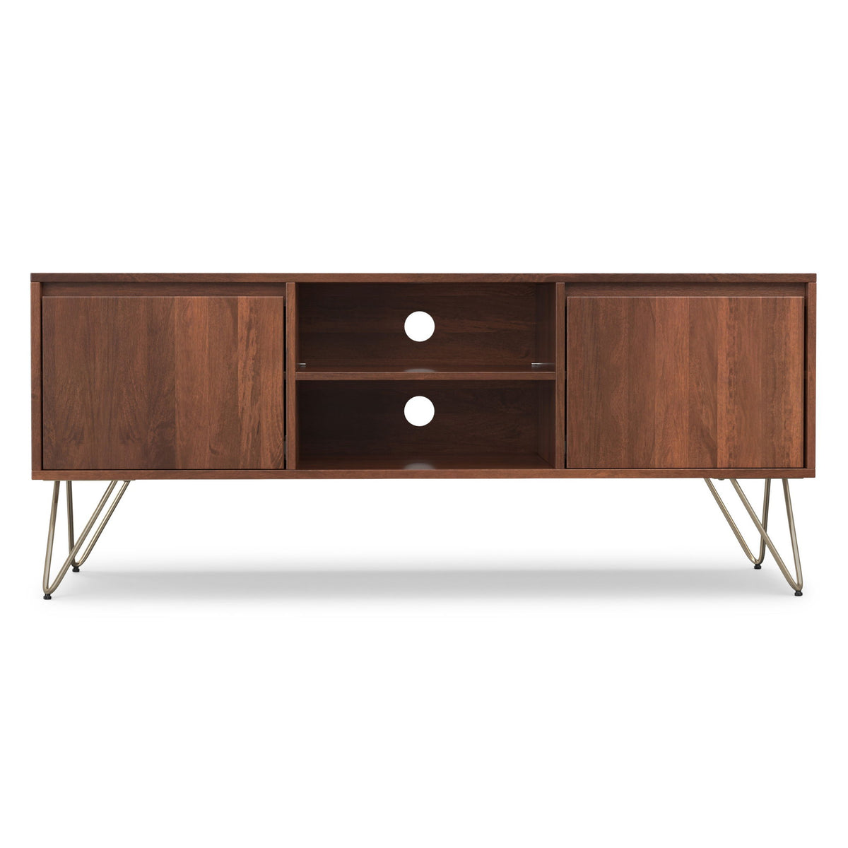 Hunter - TV Media Stand - Umber Brown Stain